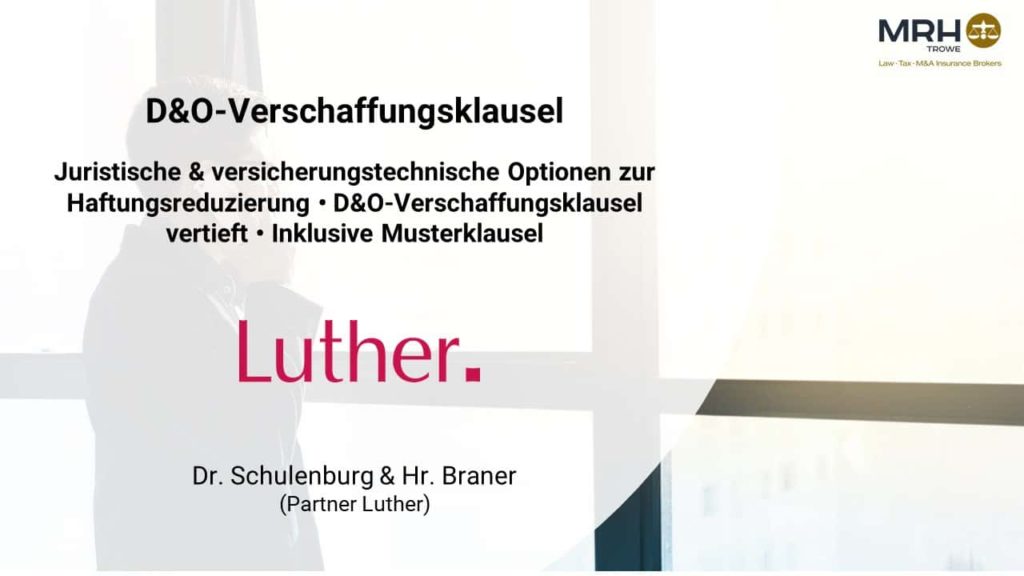 Verschaffungsklausel für D&O-Versicherungsschutz im Anstellungsvertrag