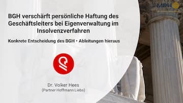 Haftung bei Eigenverwaltung